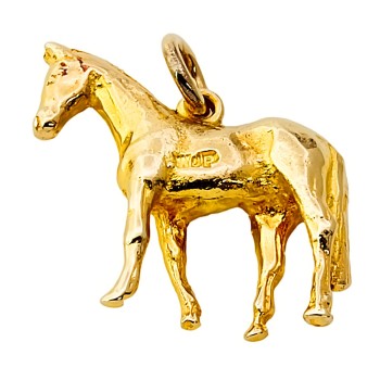 9ct gold Horse Pendant
